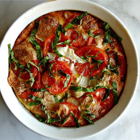 "Gluten-Free" Caprese Egg Bake